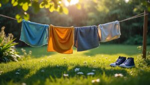 Que faire pour un étendoir de jardin exposé à la pluie fréquente ?