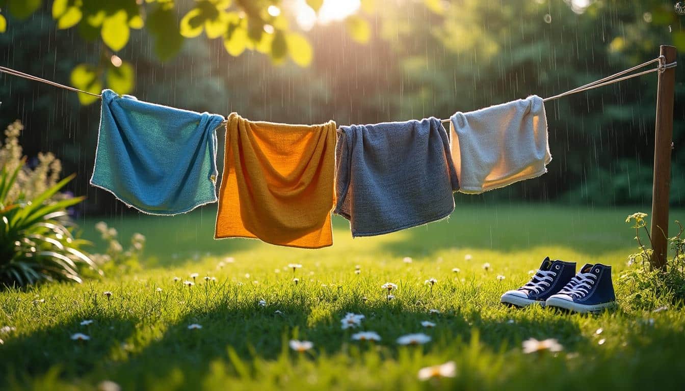 Que faire pour un étendoir de jardin exposé à la pluie fréquente ?