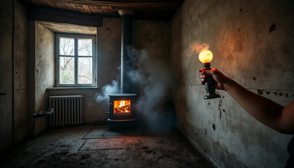 Identifier un conduit de cheminée encrassé à l'origine d'une odeur