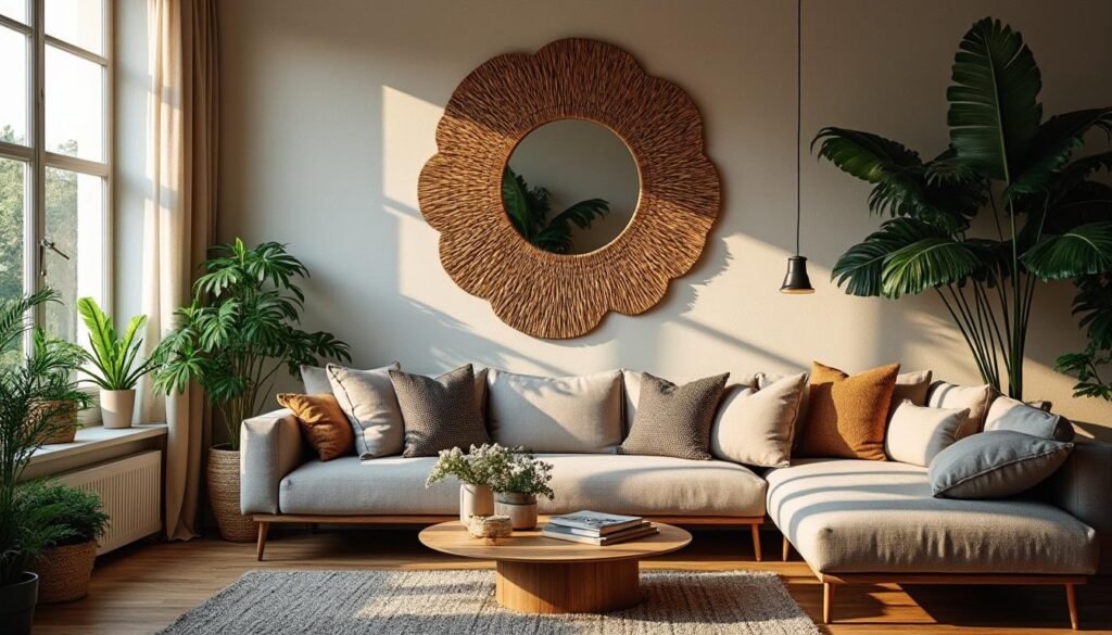 Comment intégrer un miroir mural de style bohème dans la maison