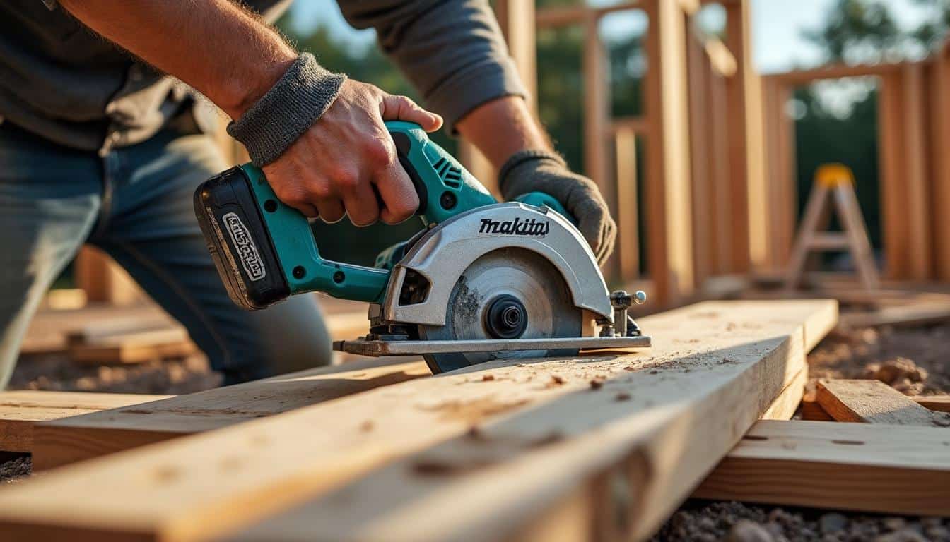 Scie circulaire Makita avec batterie : puissance et mobilité garanties