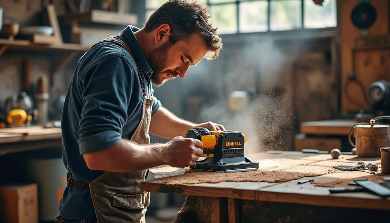 Illustration: Comprendre la scie à ruban et la gamme Einhell pour un travail précis