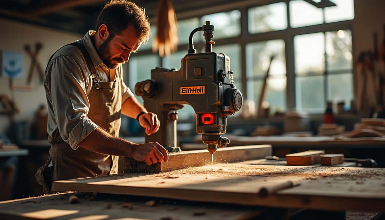 Illustration: Pourquoi choisir une scie à ruban Einhell pour vos travaux de coupe ?