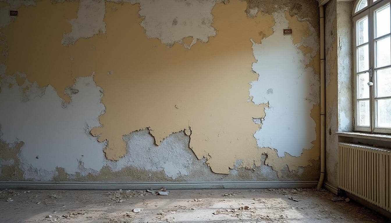 Illustration: Comprendre le phénomène de peinture qui s'écaille sur les murs et plafonds