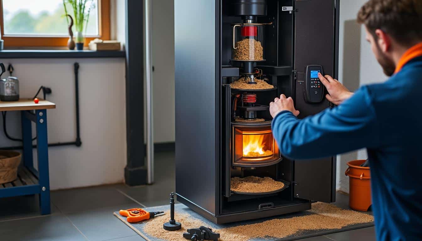 Illustration: Comment fonctionne une chaudière à granulés et quels sont ses composants clés ?