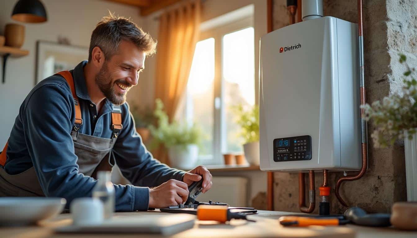 Illustration: Pourquoi choisir la chaudière au sol gaz de De Dietrich, une marque reconnue et innovante ?