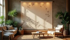 Applique murale en fibre naturelle : élégance et éclairage éco-responsable