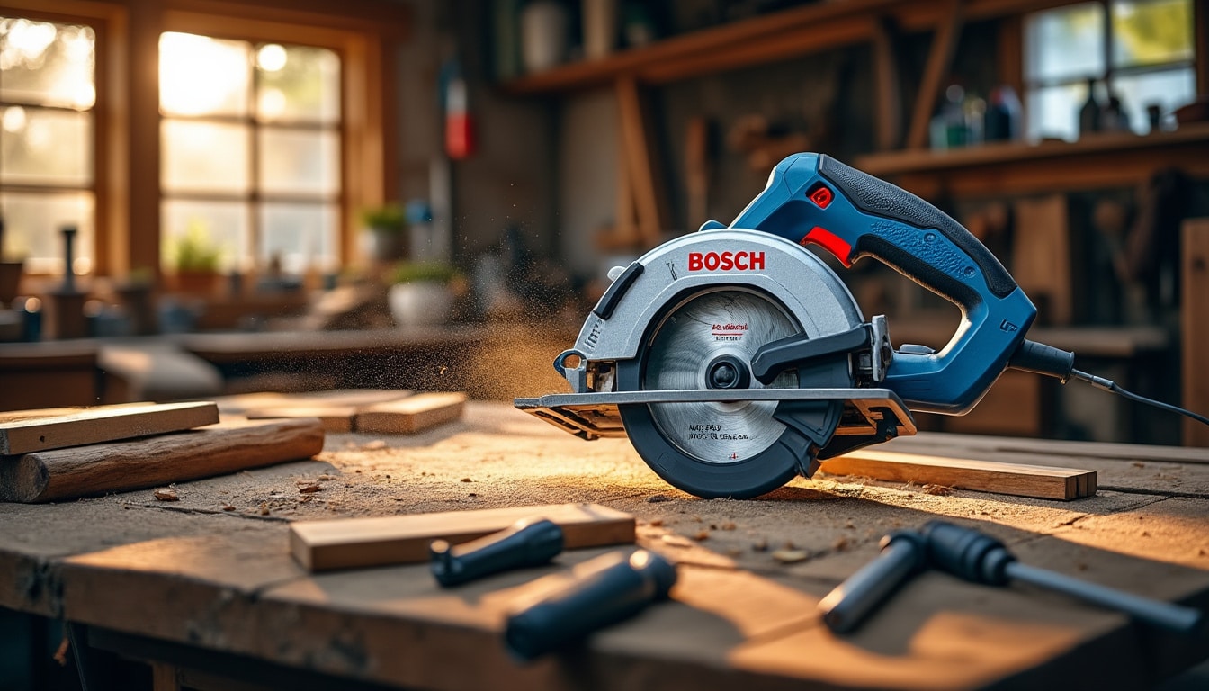 Illustration: Comprendre les spécificités techniques de la scie circulaire Bosch GKS 85 G